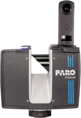 Scanner laser terrestre 3D FARO Focus S150 gris et noir