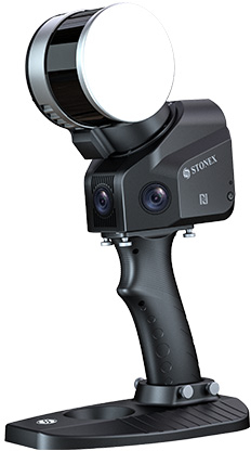 Scanner laser 3D portable Stonex X 120 GO avec poignée et tête rotative