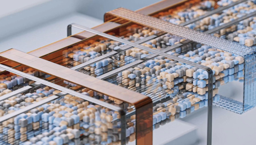 Modèle BIM 3D illustrant les niveaux de détail LOD d'une structure
