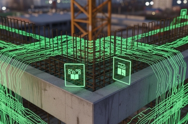 Modèle BIM 3D illustrant les niveaux de détail LOD d'une structure
