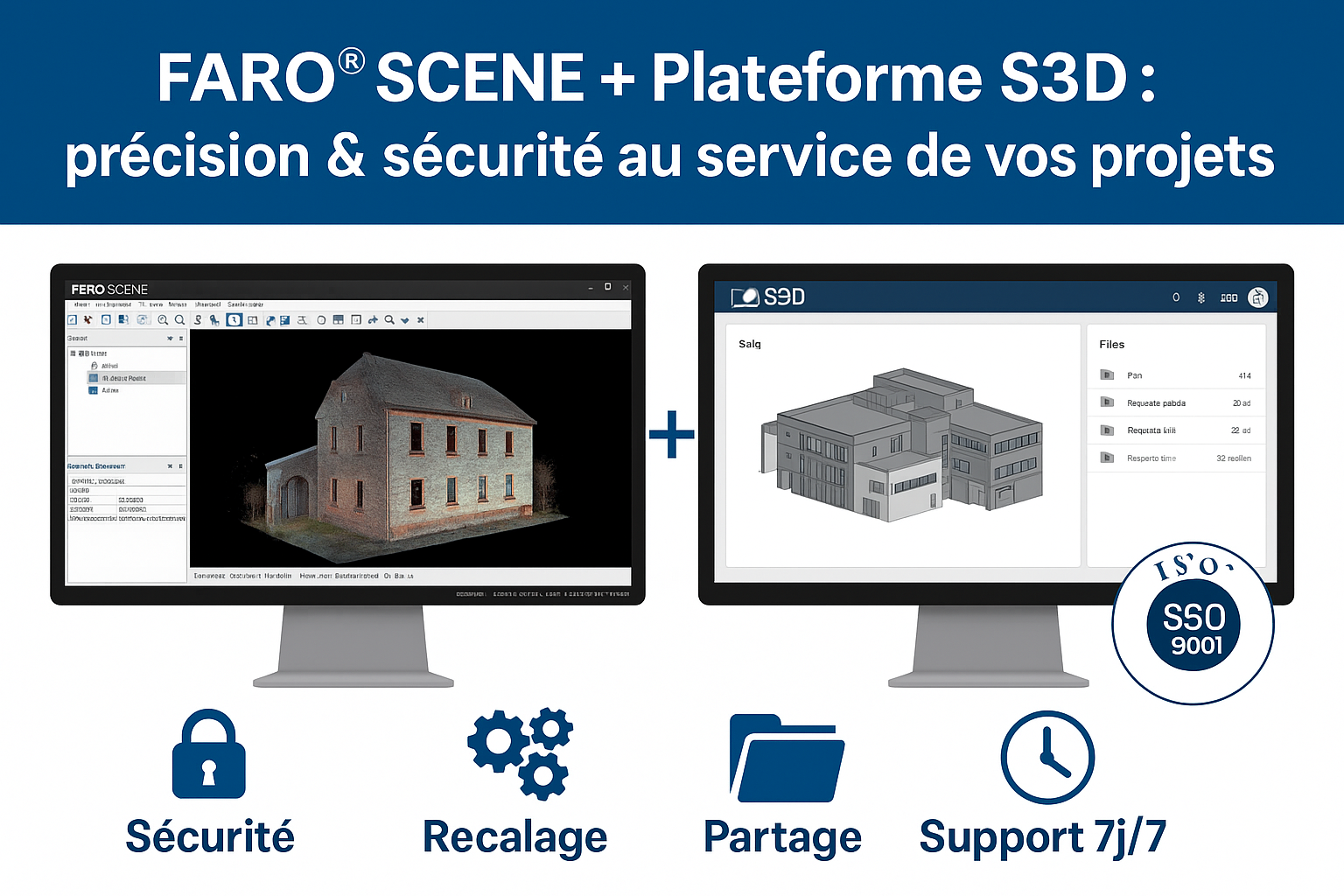 Réseau Européen®de Scan 3D bâtiment et industrie Certifié ISO 9001