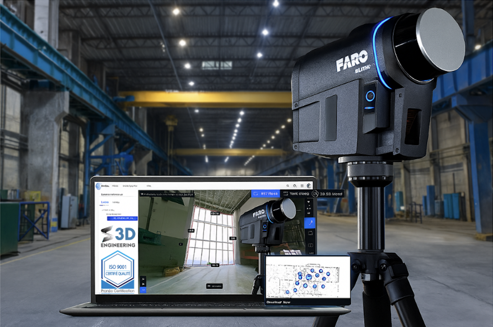 Réseau Européen®de Scan 3D bâtiment et industrie Certifié ISO 9001