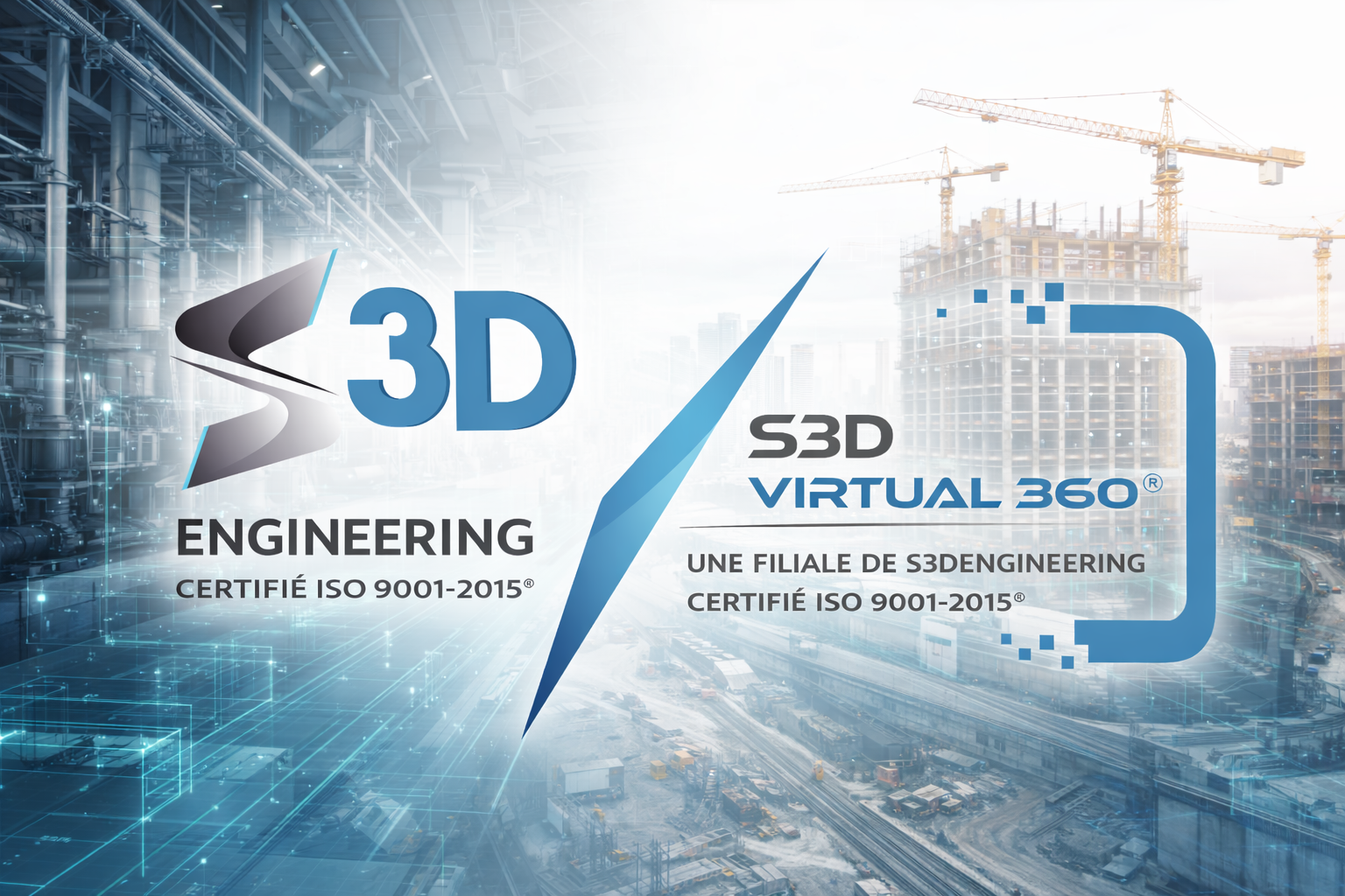 Réseau Européen®de Scan 3D bâtiment et industrie Certifié ISO 9001