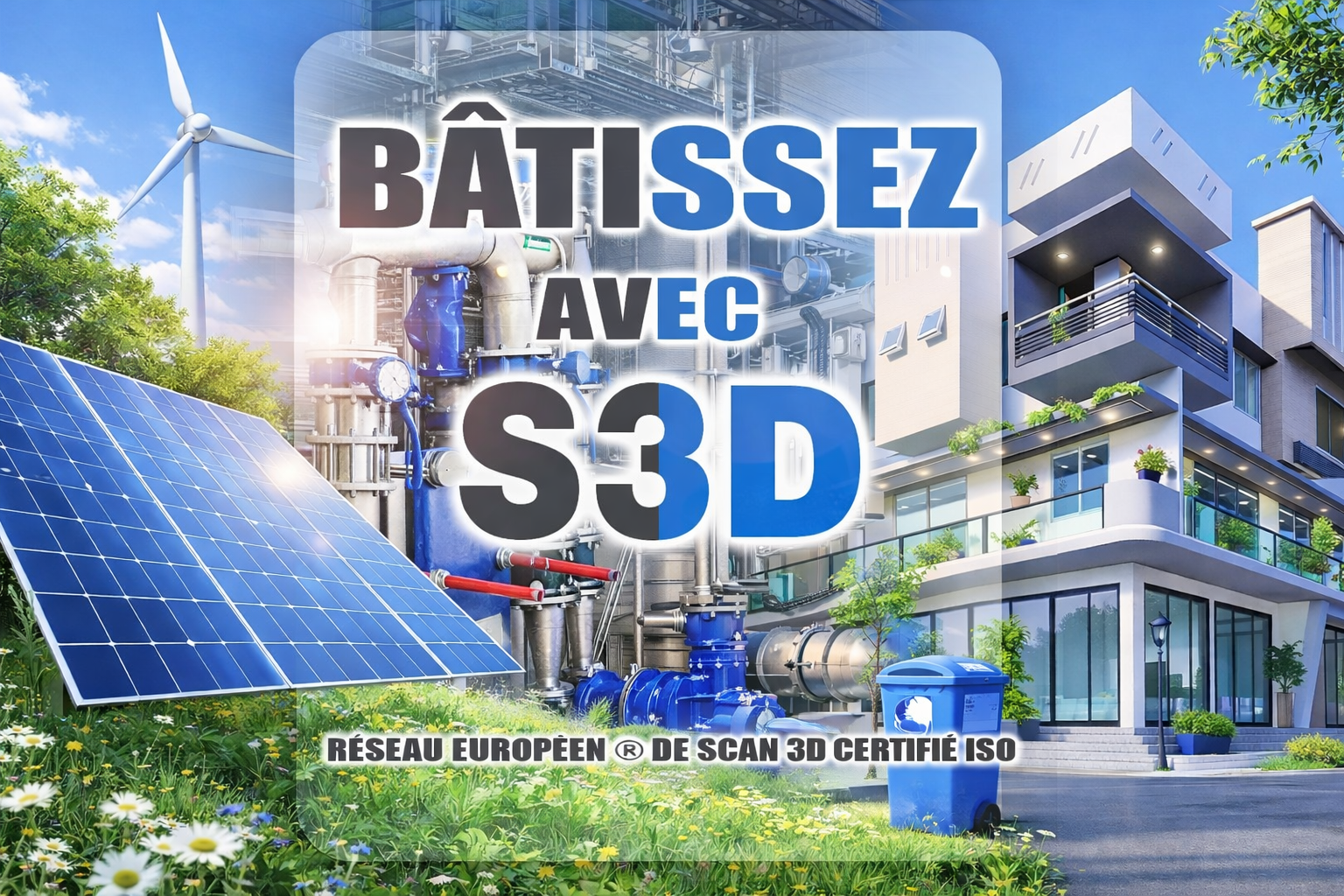 Réseau Européen®de Scan 3D bâtiment et industrie Certifié ISO 9001