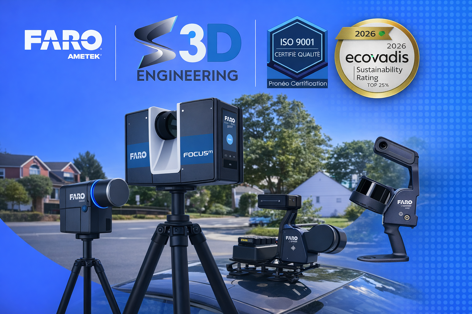 Réseau Européen®de Scan 3D bâtiment et industrie Certifié ISO 9001