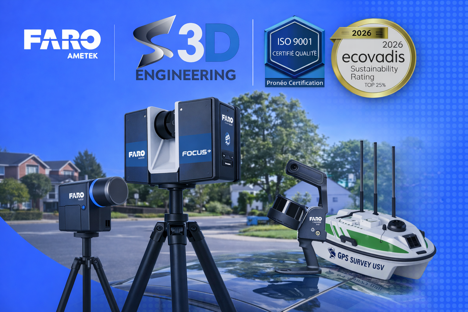 Réseau Européen®de Scan 3D bâtiment et industrie Certifié ISO 9001